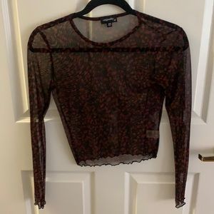 Sheer Tight Crop Top